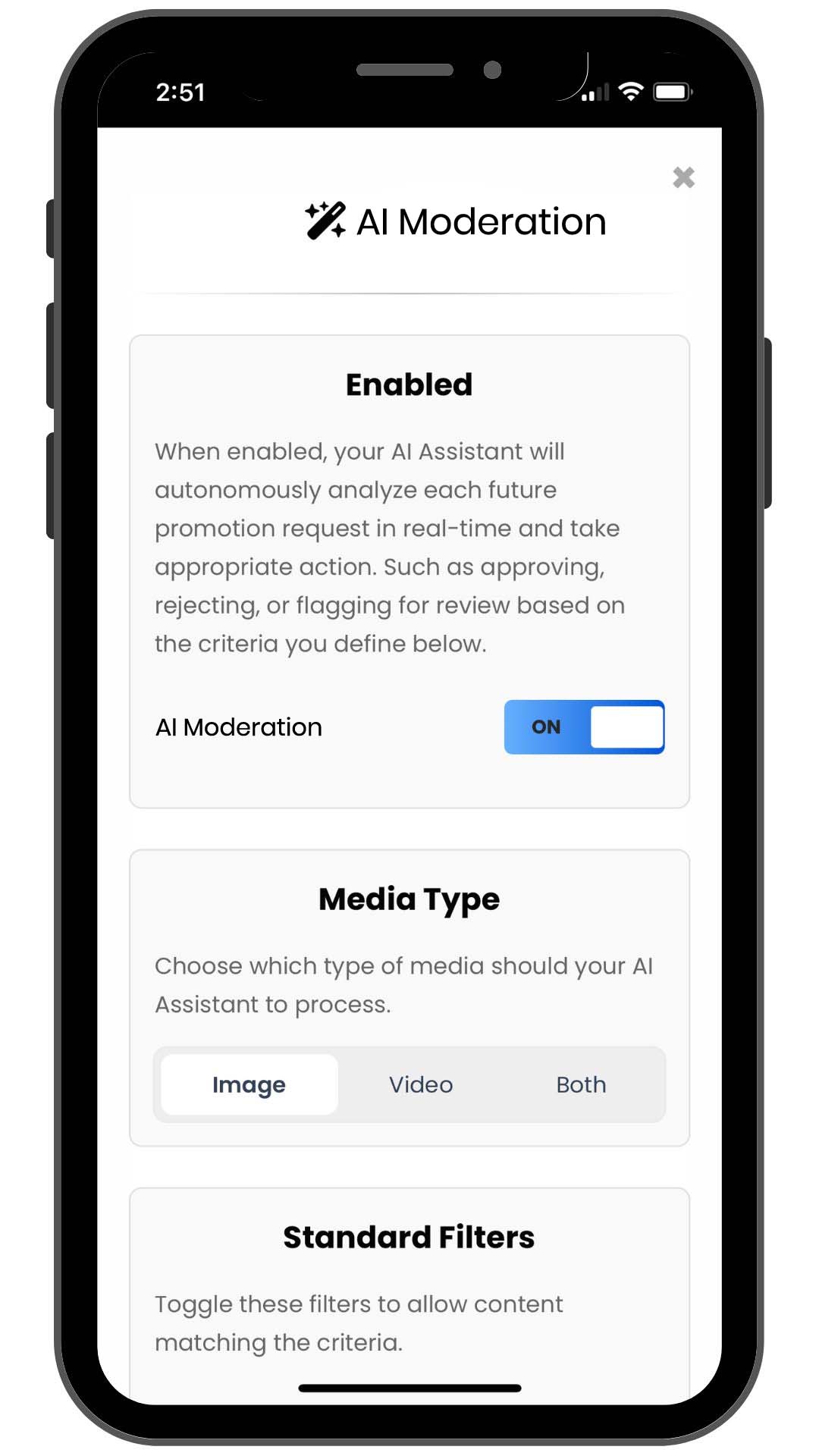 TVSlide AI Moderation
