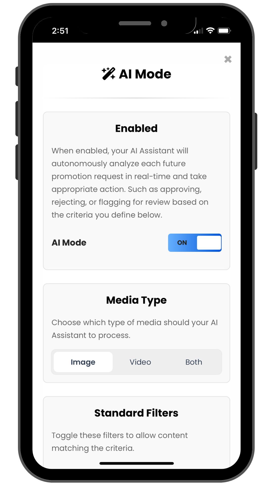 AI Mode in TVSlide