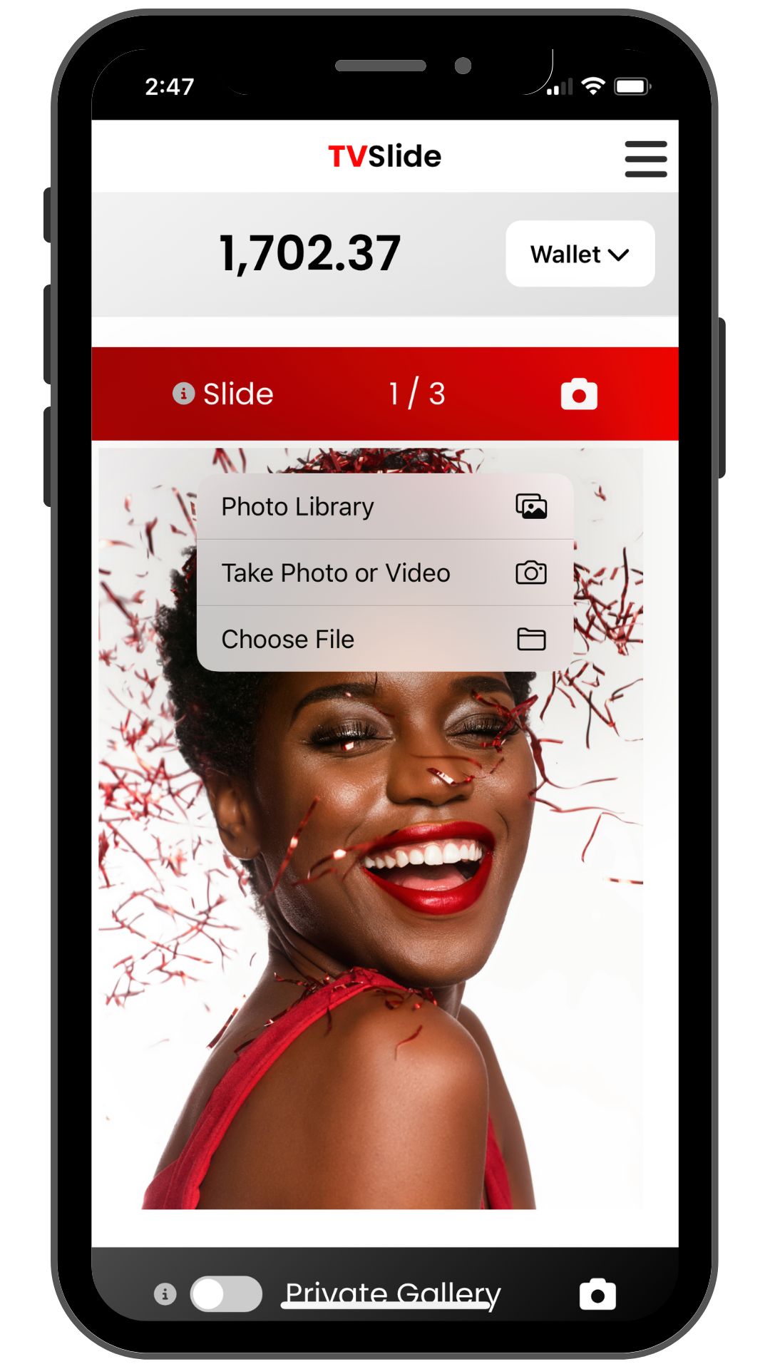 TV Slide Showcase